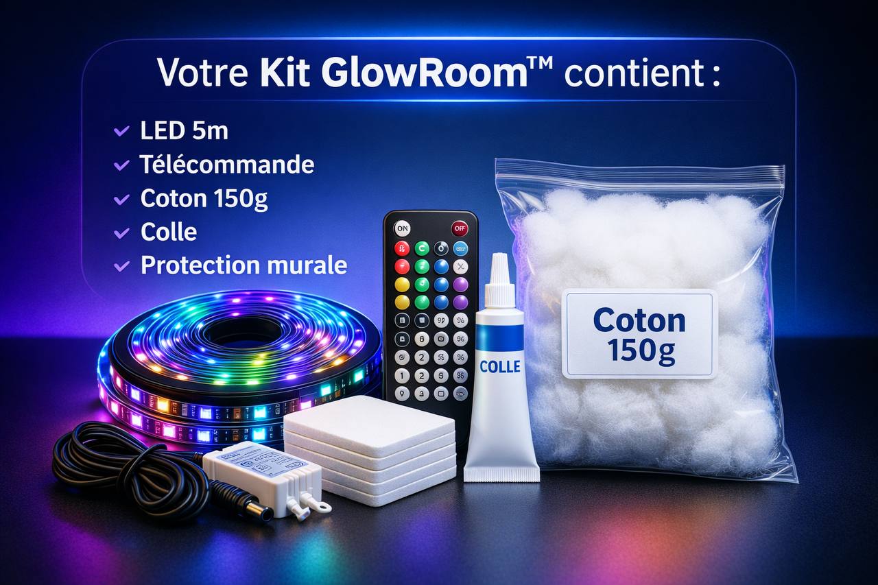 Nuage LED GlowRoom™ – Transforme ton plafond en ciel de nuit
